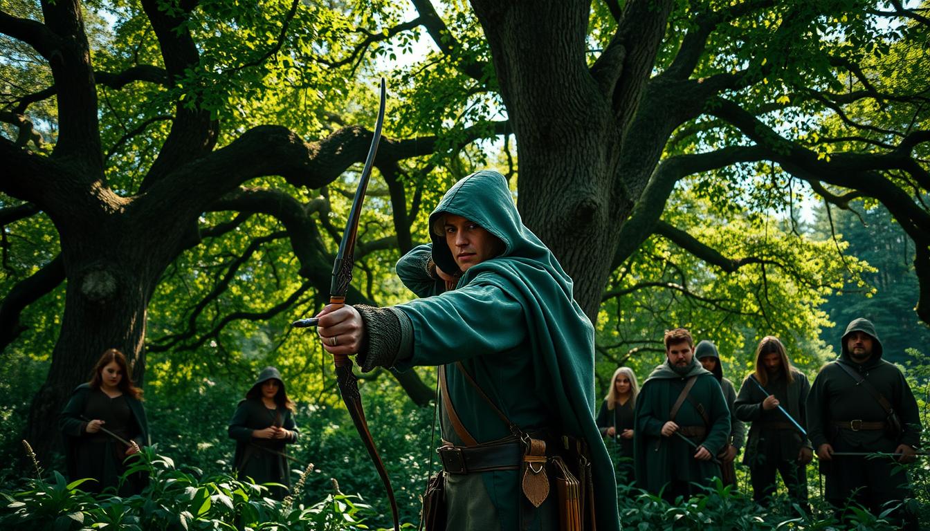 Robin Hood legendario en el folclore inglés